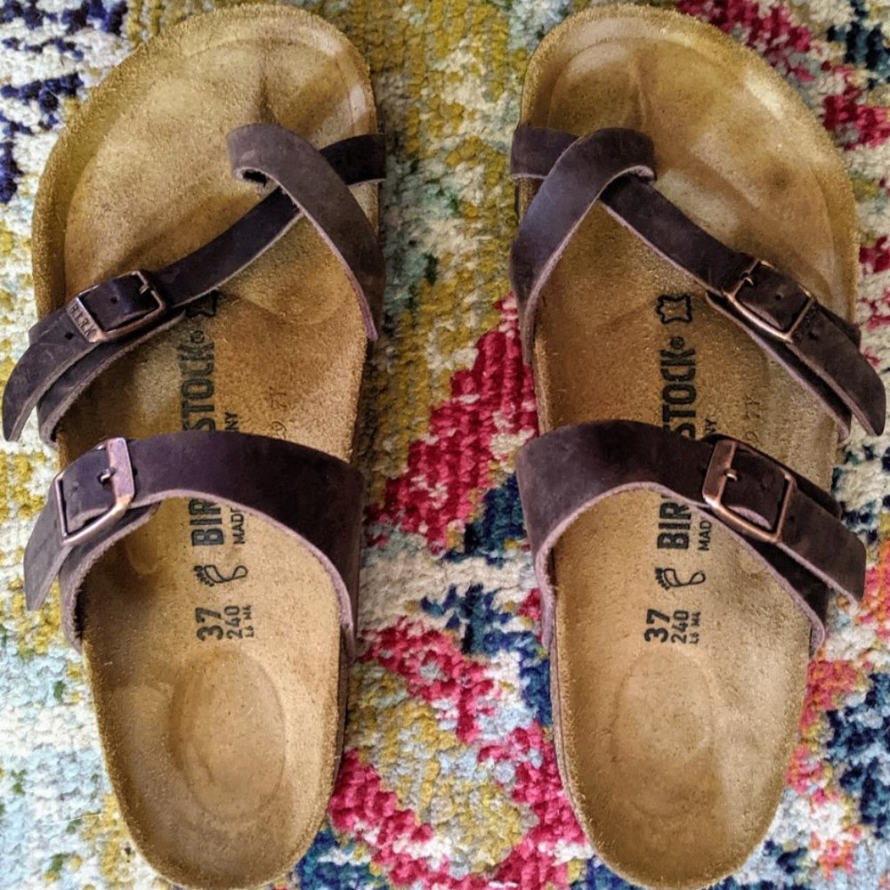 Birkenstock Mayari Size 37 Oiled Leather Habana